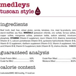 Purina Beneful Medleys Tuscan Style Canned Dog Food -Pet Wellness 100126 PT4. AC SS1800 V1700157767