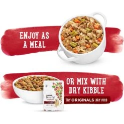 Purina Beneful Prepared Meals Beef & Chicken Medley With Green Beans, Carrots & Wild Rice Wet Dog Food -Pet Wellness 100163 PT5. AC SS1800 V1700156348