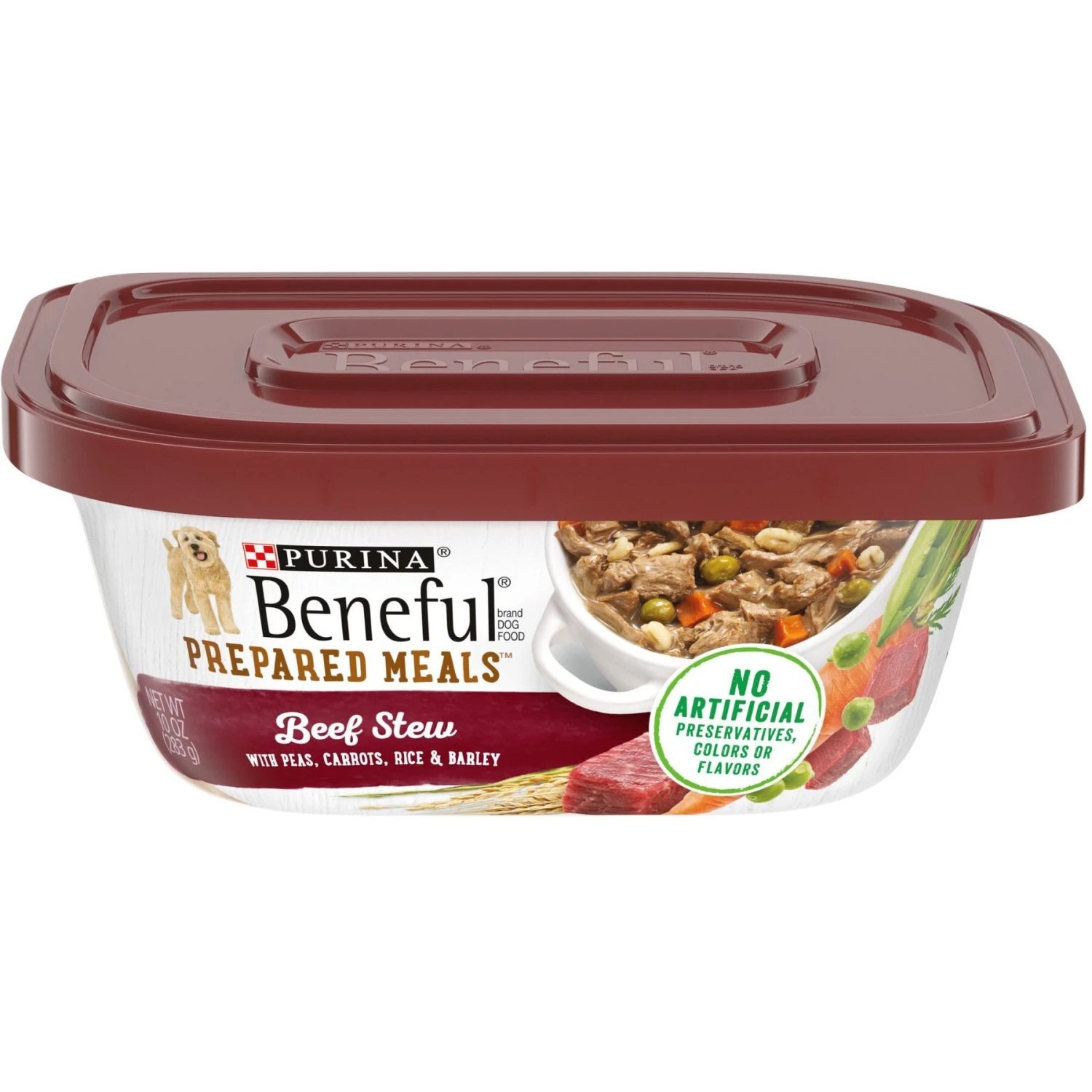 Purina Beneful Prepared Meals Beef Stew With Peas, Carrots, Rice & Barley Wet Dog Food 1 Purina Beneful Prepared Meals Beef Stew With Peas, Carrots, Rice & Barley Wet Dog Food