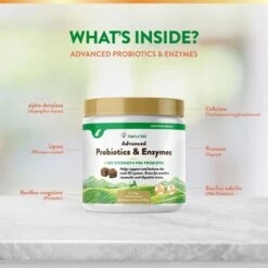 NaturVet Advanced Probiotics & Enzymes Plus Vet Strength PB6 Probiotic Soft Chews Digestive Supplement For Dogs -Pet Wellness 100644 PT4. AC SS1800 V1698697415