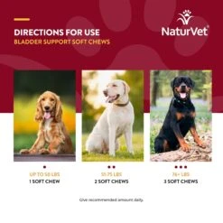 NaturVet Bladder Support Plus Cranberry Soft Chews Urinary Supplement For Dogs -Pet Wellness 100646 PT6. AC SS1800 V1698695292