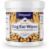 Petpost Ear Wipes With Coconut Oil & Aloe Vera For Dogs