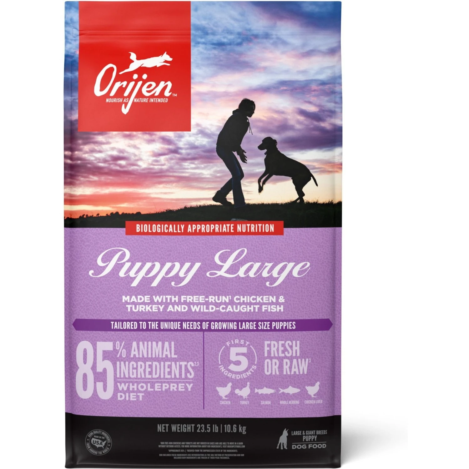 ORIJEN Puppy Large Grain-Free Dry Puppy Food 1 ORIJEN Puppy Large Grain-Free Dry Puppy Food