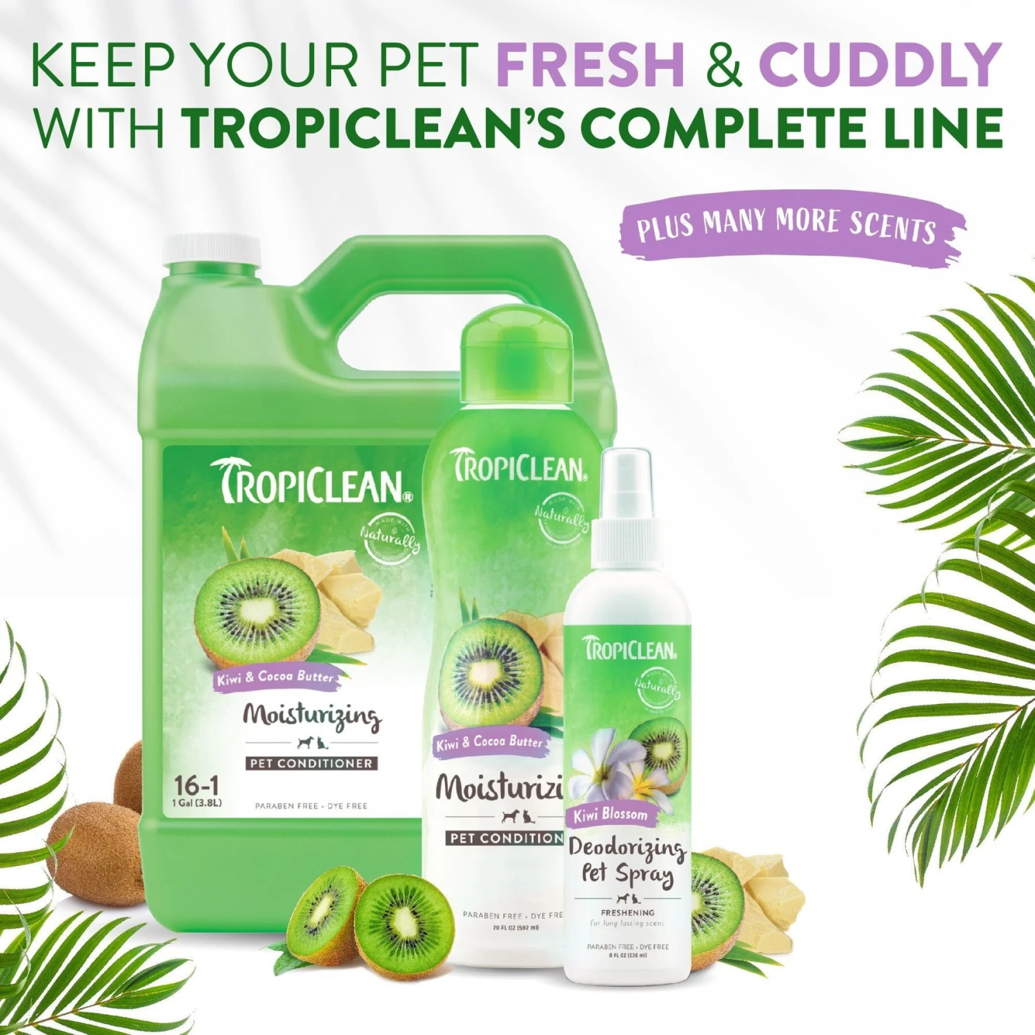 TropiClean Kiwi Blossom Deodorizing Dog & Cat Spray 7 TropiClean Kiwi Blossom Deodorizing Dog & Cat Spray - Image 7