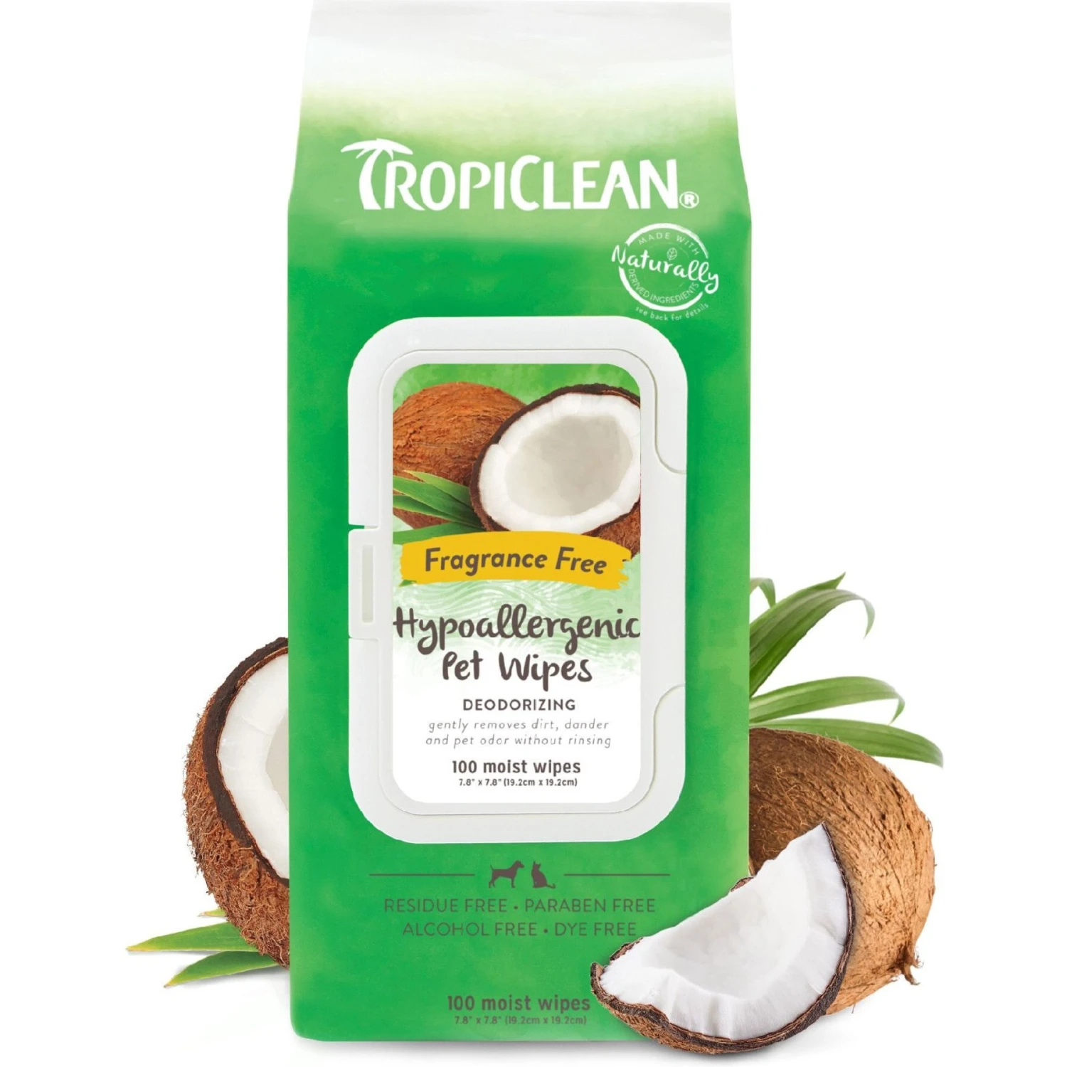 TropiClean Hypo Allergenic Deodorizing Dogs Wipes 1 TropiClean Hypo Allergenic Deodorizing Dogs Wipes