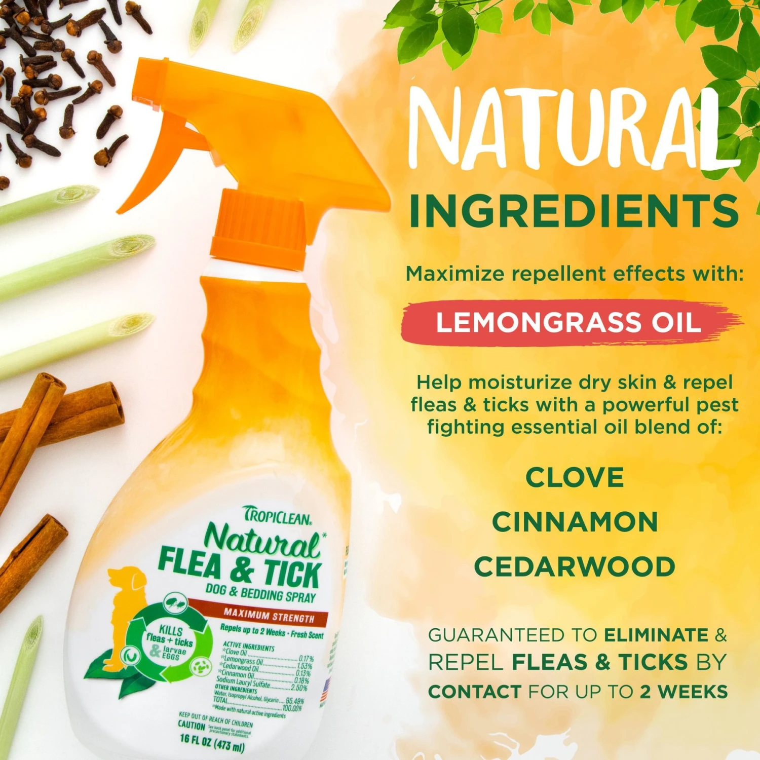 TropiClean Natural Flea & Tick Dog & Bedding Spray 3 TropiClean Natural Flea & Tick Dog & Bedding Spray - Image 3