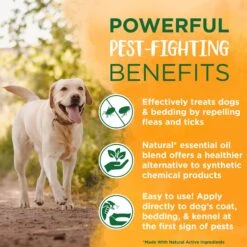 TropiClean Natural Flea & Tick Dog & Bedding Spray 13 TropiClean Natural Flea & Tick Dog & Bedding Spray -Pet Wellness 101340 PT6. AC SS1800 V1684492269