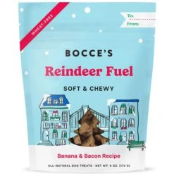 Bocce's Bakery Reindeer Fuel Soft & Chewy Dog Treats, 6-oz Bag