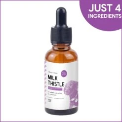 Chew + Heal Milk Thistle Tincture With Moringa Oil & Salmon Oil Liquid Kidney & Liver Health Supplement For Dogs, 2-oz Bottle