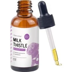 Chew + Heal Milk Thistle Tincture With Moringa Oil & Salmon Oil Liquid Kidney & Liver Health Supplement For Dogs, 2-oz Bottle 11 Chew + Heal Milk Thistle Tincture With Moringa Oil & Salmon Oil Liquid Kidney & Liver Health Supplement For Dogs, 2-oz Bottle -Pet Wellness 1021486 PT2. AC SS1800 V1700681598