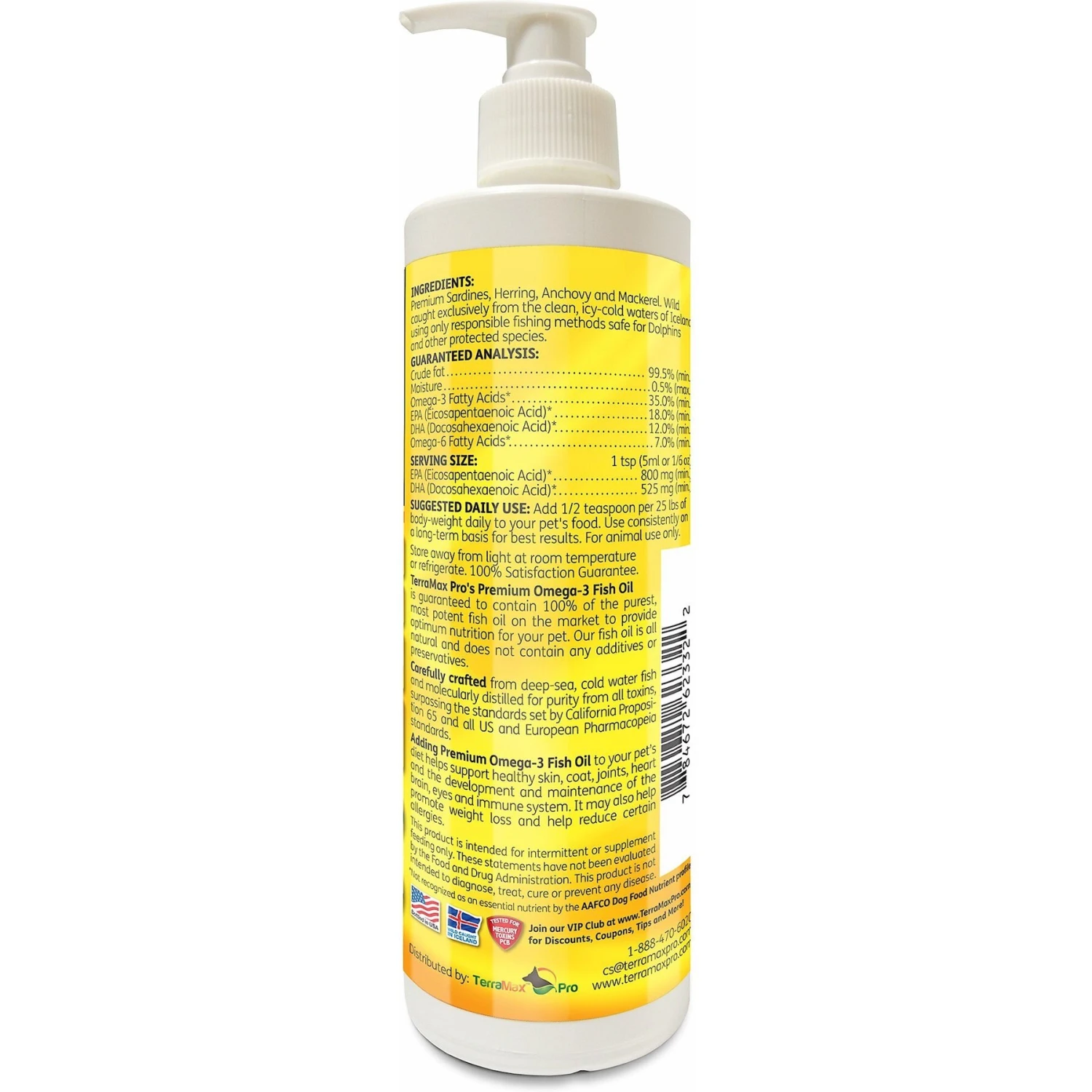 TerraMax Pro Premium Omega-3 Fish Oil Dog Supplement 2 TerraMax Pro Premium Omega-3 Fish Oil Dog Supplement - Image 2