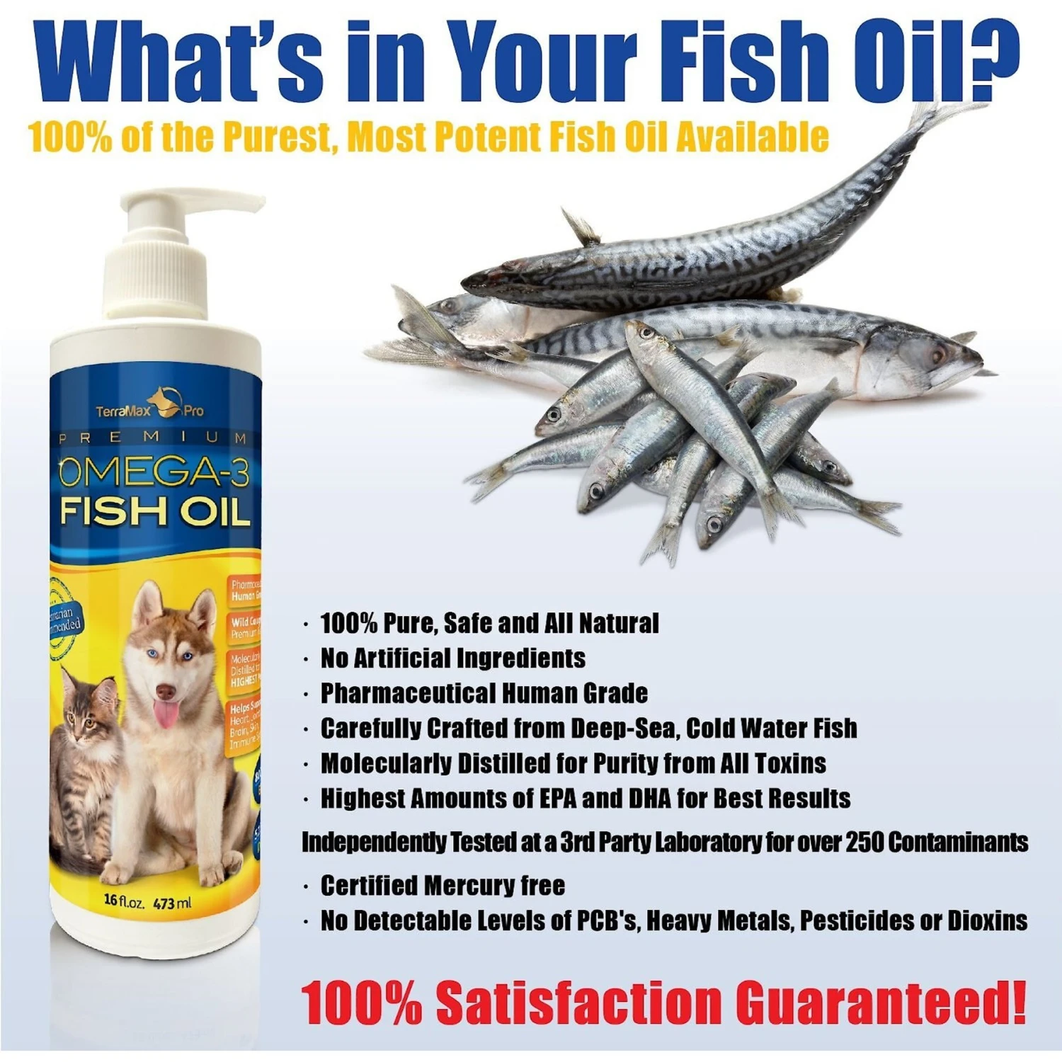 TerraMax Pro Premium Omega-3 Fish Oil Dog Supplement 6 TerraMax Pro Premium Omega-3 Fish Oil Dog Supplement - Image 6