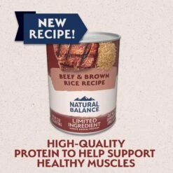 Natural Balance Limited Ingredient Beef & Brown Rice Recipe Canned Dog Food, 13-oz Can, Case Of 12 -Pet Wellness 1021558 PT1. AC SS1800 V1703195045