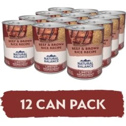 Natural Balance Limited Ingredient Beef & Brown Rice Recipe Canned Dog Food, 13-oz Can, Case Of 12 -Pet Wellness 1021558 PT3. AC SS1800 V1703195038