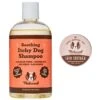 Natural Dog Company Skin Soother Dog Healing Balm & Natural Dog Company Itchy Dog Shampoo, 12-oz Bottle