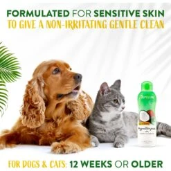 TropiClean Hypo-Allergenic Gentle Coconut Puppy & Kitten Shampoo & TropiClean Hypo Allergenic Deodorizing Dogs Wipes -Pet Wellness 1030166 PT3. AC SS1800 V1702674109