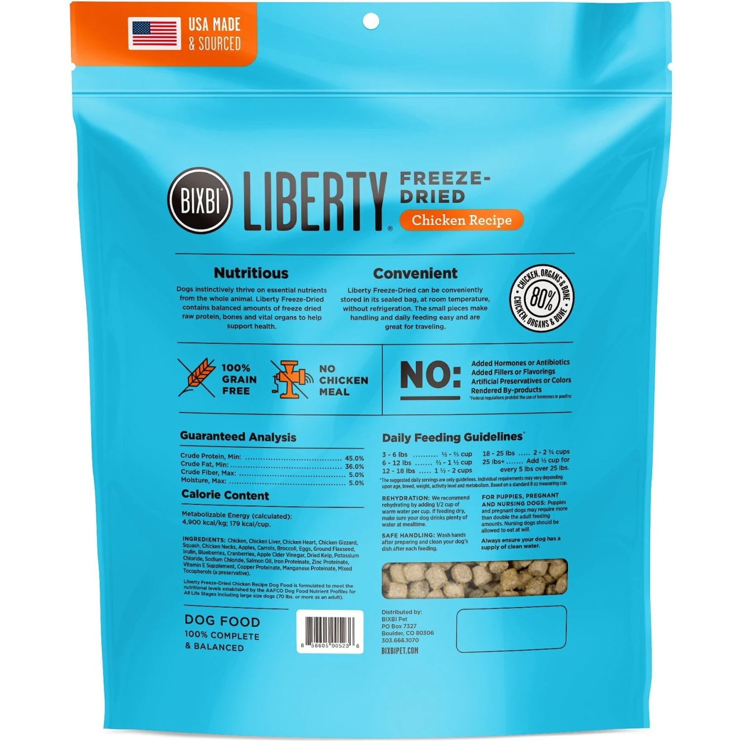 BIXBI Liberty Chicken Recipe Grain-Free Freeze-Dried Raw Dog Food 3 BIXBI Liberty Chicken Recipe Grain-Free Freeze-Dried Raw Dog Food - Image 3
