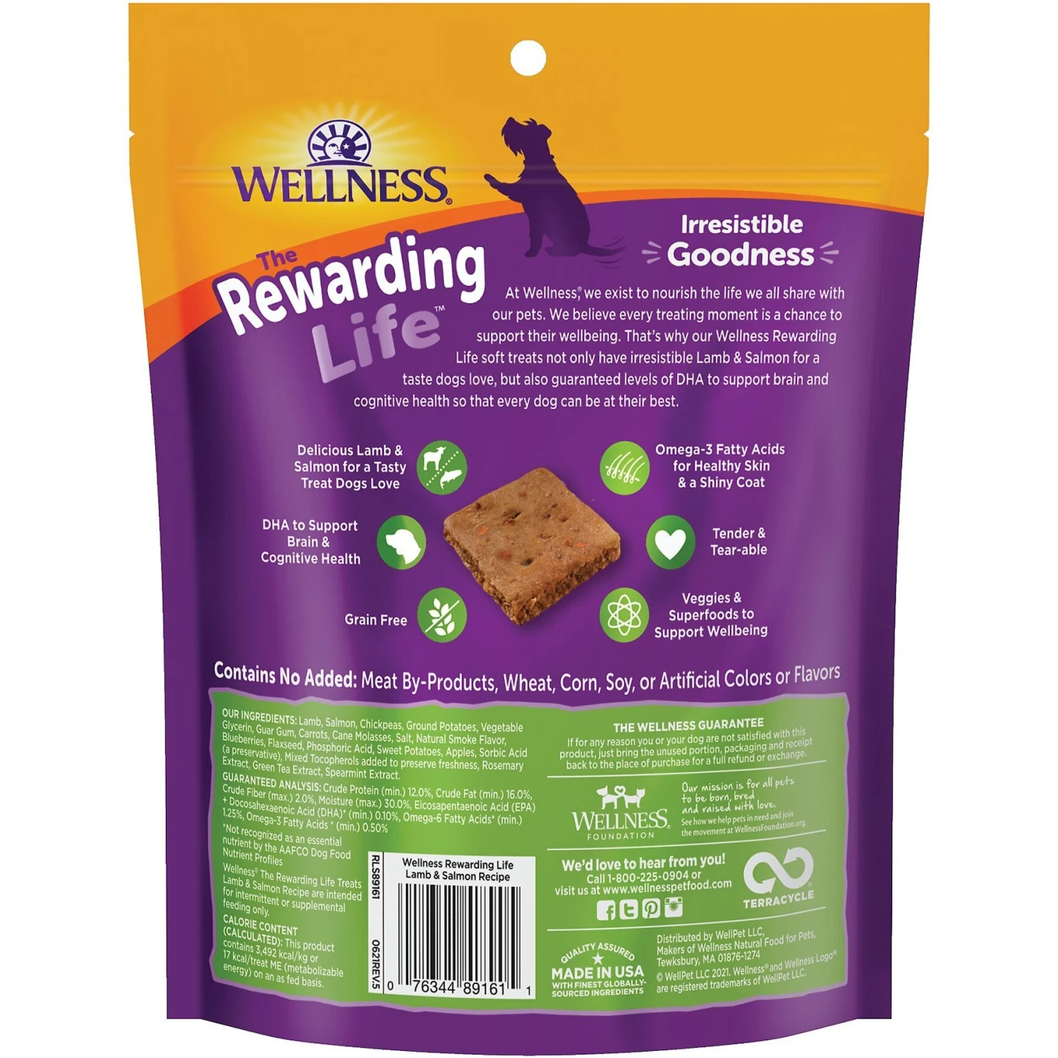 Wellness The Rewarding Life Lamb & Salmon Soft & Chewy Natural Dog Treats 2 Wellness The Rewarding Life Lamb & Salmon Soft & Chewy Natural Dog Treats - Image 2