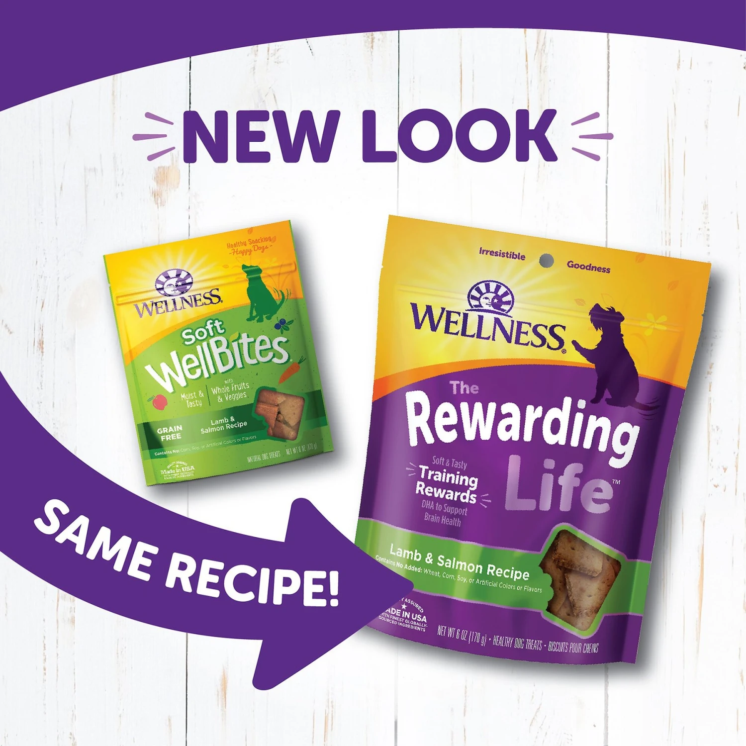Wellness The Rewarding Life Lamb & Salmon Soft & Chewy Natural Dog Treats 3 Wellness The Rewarding Life Lamb & Salmon Soft & Chewy Natural Dog Treats - Image 3