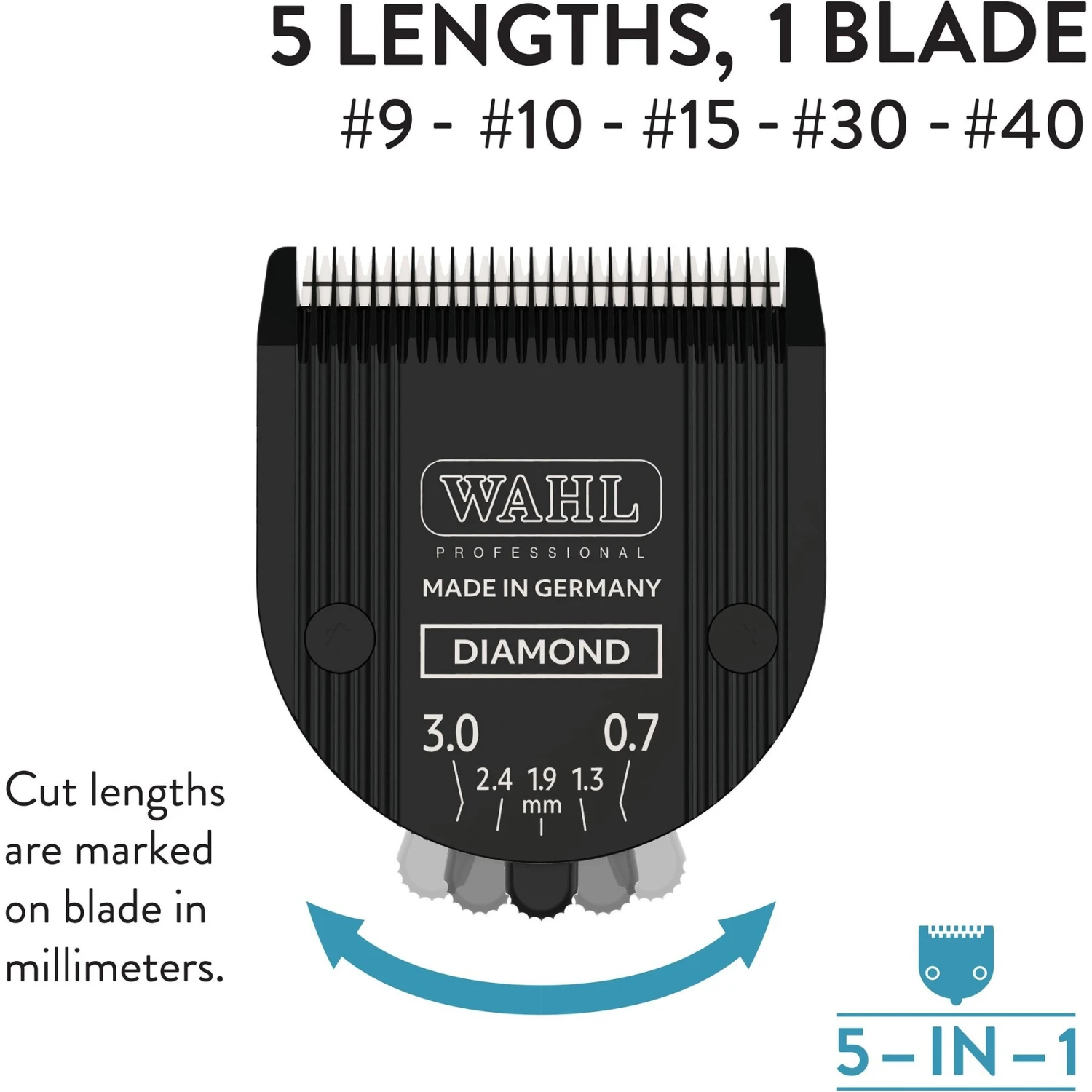 Wahl 5 In 1 Adjustable Diamond Blade Set 3 Wahl 5 In 1 Adjustable Diamond Blade Set - Image 3