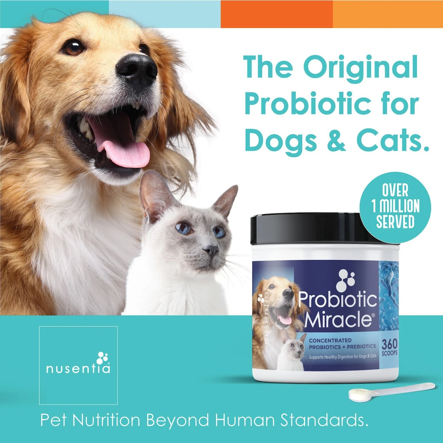 Nusentia Probiotic Miracle Premium Blend Dog & Cat Supplement 2 Nusentia Probiotic Miracle Premium Blend Dog & Cat Supplement - Image 2