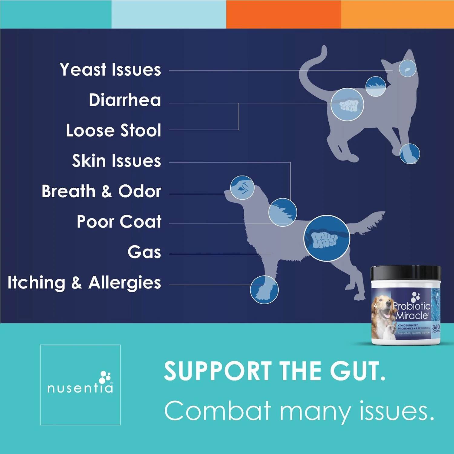 Nusentia Probiotic Miracle Premium Blend Dog & Cat Supplement 5 Nusentia Probiotic Miracle Premium Blend Dog & Cat Supplement - Image 5