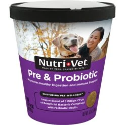Nutri-Vet Pre & Probiotics Soft Chews Digestive Supplement For Dogs