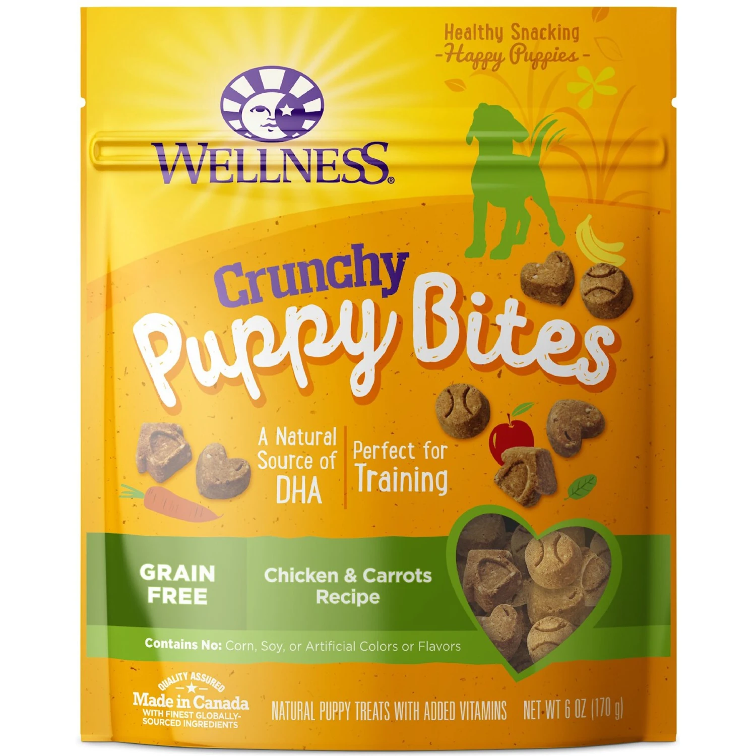 Wellness Crunchy Puppy Bites Chicken & Carrots Recipe Grain-Free Natural Dog Treats 1 Wellness Crunchy Puppy Bites Chicken & Carrots Recipe Grain-Free Natural Dog Treats