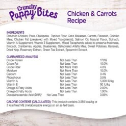 Wellness Crunchy Puppy Bites Chicken & Carrots Recipe Grain-Free Natural Dog Treats 9 Wellness Crunchy Puppy Bites Chicken & Carrots Recipe Grain-Free Natural Dog Treats -Pet Wellness 104848 PT3. AC SS1800 V1609287475