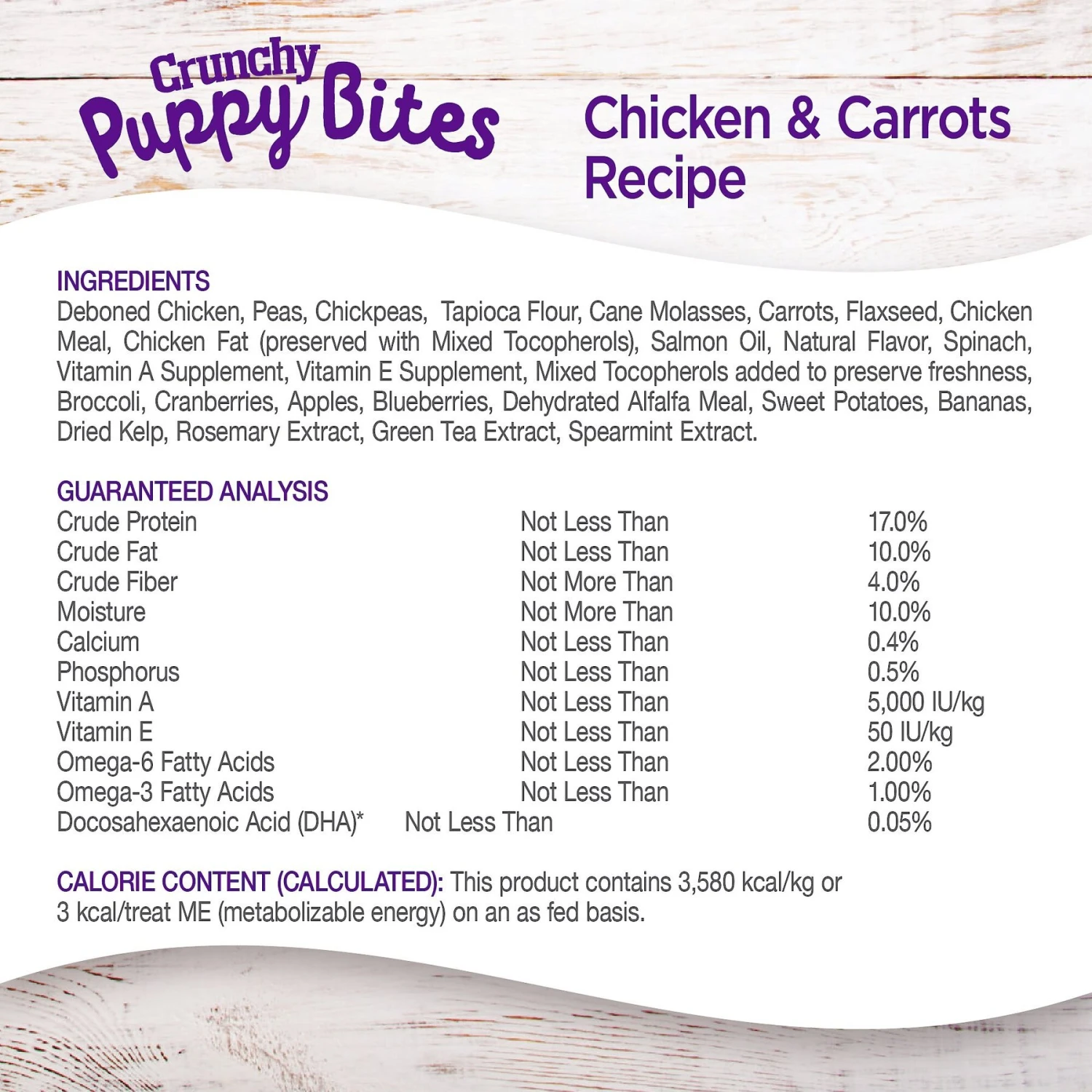 Wellness Crunchy Puppy Bites Chicken & Carrots Recipe Grain-Free Natural Dog Treats 4 Wellness Crunchy Puppy Bites Chicken & Carrots Recipe Grain-Free Natural Dog Treats - Image 4