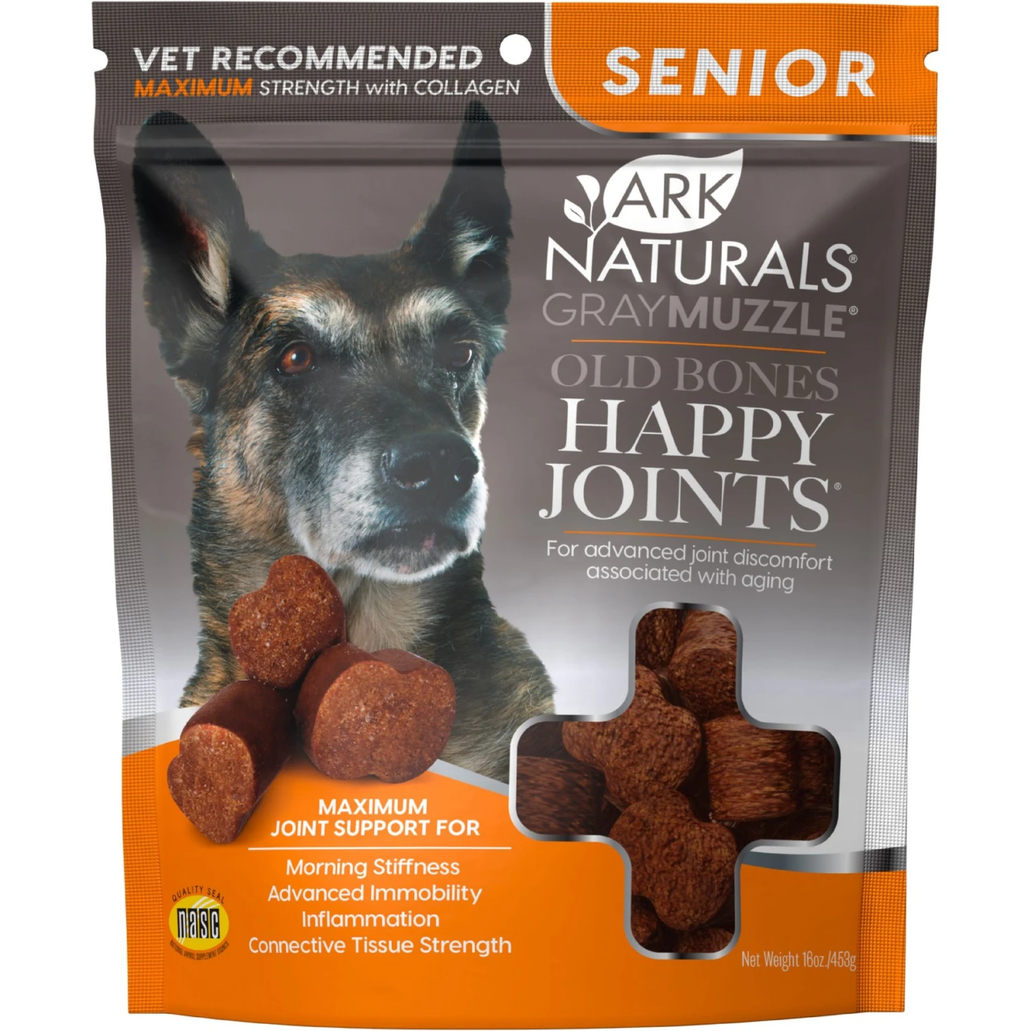 Ark Naturals Gray Muzzle Old Bones Happy Joints Maximum Strength Soft Chew Joint Supplement For Senior Dogs 1 Ark Naturals Gray Muzzle Old Bones Happy Joints Maximum Strength Soft Chew Joint Supplement For Senior Dogs