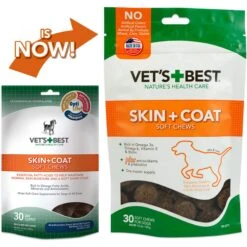 Vet's Best Chicken Flavored Soft Chews Skin & Coat Supplement For Dogs 8 Vet's Best Chicken Flavored Soft Chews Skin & Coat Supplement For Dogs -Pet Wellness 107024 PT2. AC SS1800 V1537382831