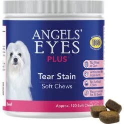 Angels' Eyes Plus Beef Flavored Soft Chews Tear Stain Supplement For Dogs & Cats