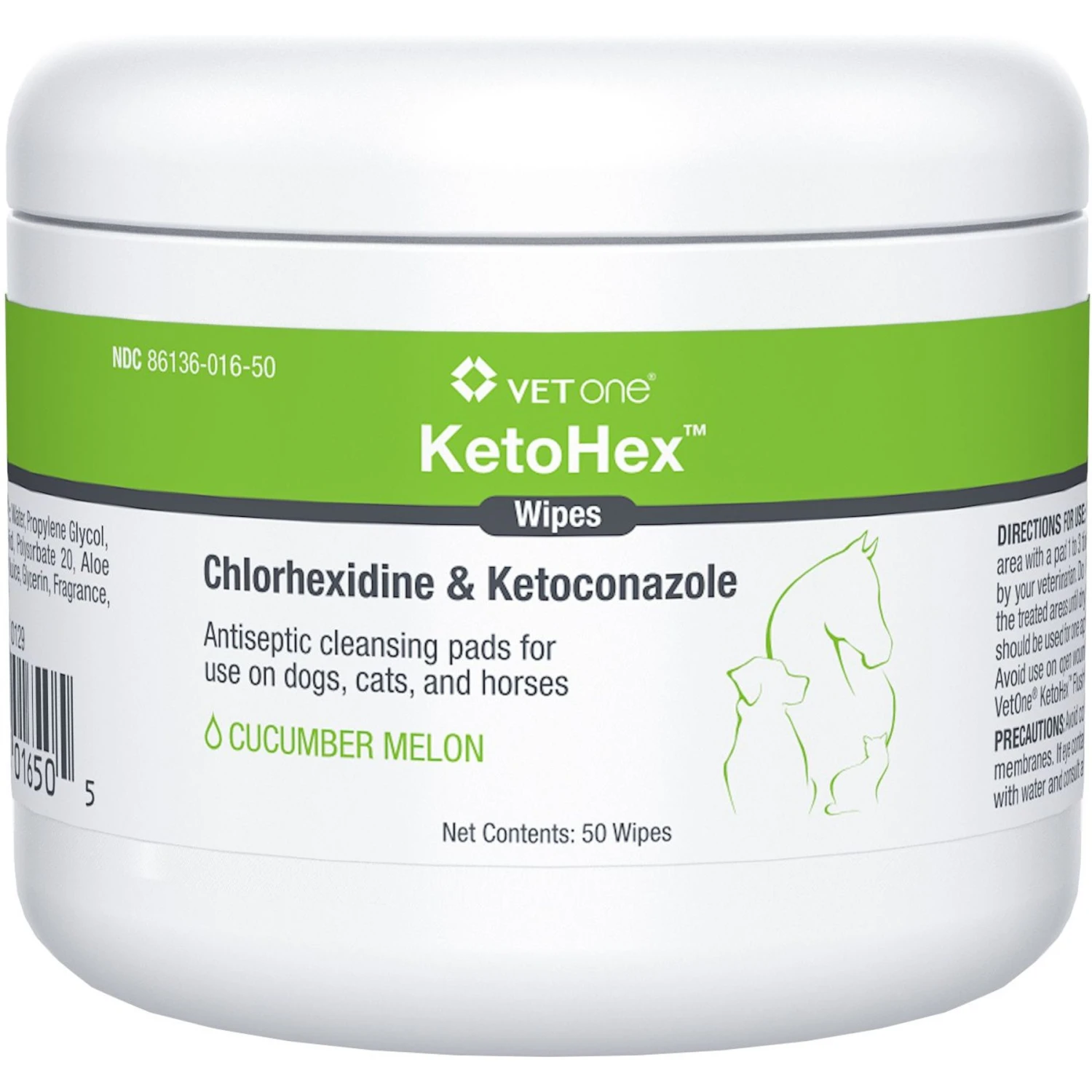 VetOne KetoHex Antiseptic Pet Wipes 1 VetOne KetoHex Antiseptic Pet Wipes
