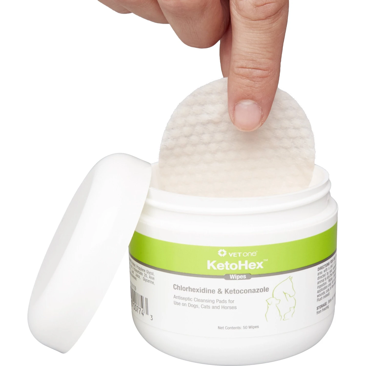VetOne KetoHex Antiseptic Pet Wipes 3 VetOne KetoHex Antiseptic Pet Wipes - Image 3