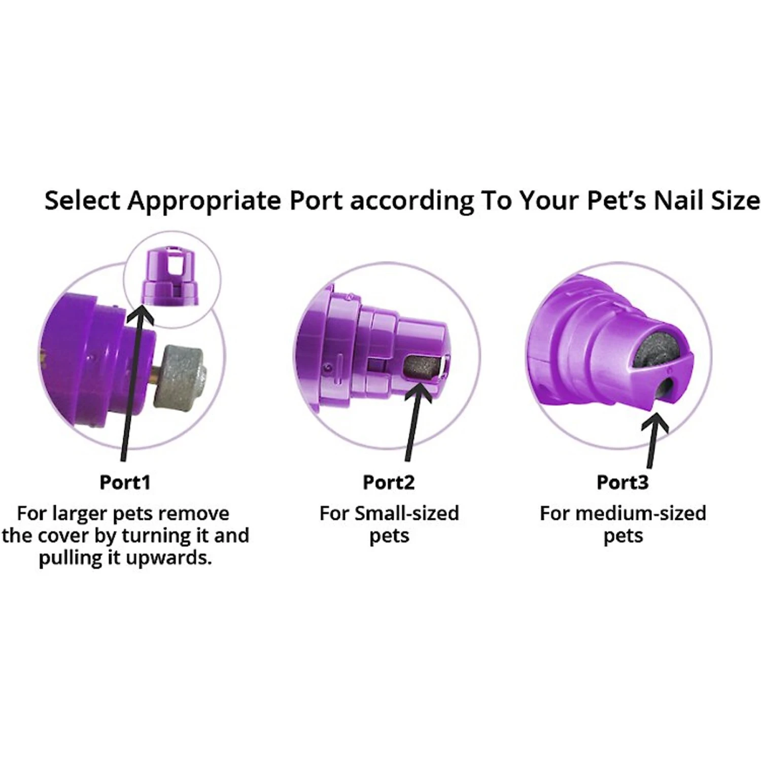 Hertzko Electronic Dog & Cat Nail Grinder With USB Charger 5 Hertzko Electronic Dog & Cat Nail Grinder With USB Charger - Image 5