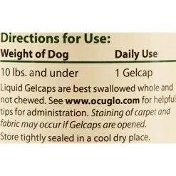 Animal Necessity Ocu-GLO Softgel Vision Supplement For Small Dogs -Pet Wellness 111431 PT4. AC SS1800 V1498858172