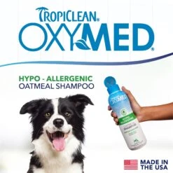 TropiClean OxyMed Hypo-Allergenic Oatmeal Dog & Cat Shampoo -Pet Wellness 111571 PT2. AC SS1800 V1663609170