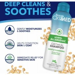 TropiClean OxyMed Hypo-Allergenic Oatmeal Dog & Cat Shampoo -Pet Wellness 111571 PT5. AC SS1800 V1663604116