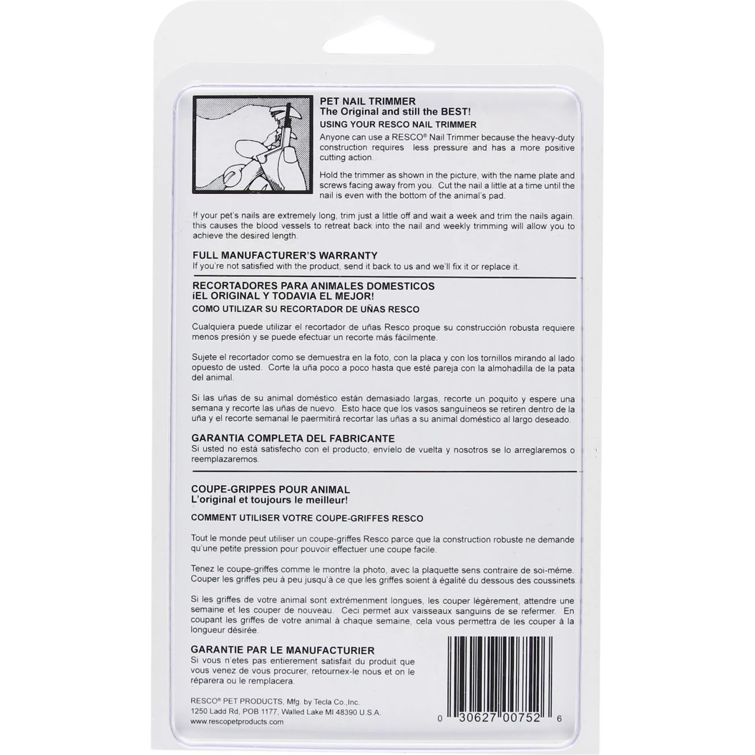 Resco Deluxe Dog Nail Clippers 2 Resco Deluxe Dog Nail Clippers - Image 2