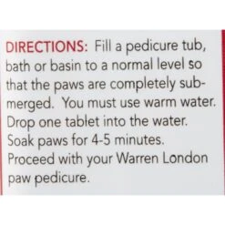 Warren London Deep Cleaning Dog Paw Fizz Tablets -Pet Wellness 112730 PT5. AC SS1800 V1543610416