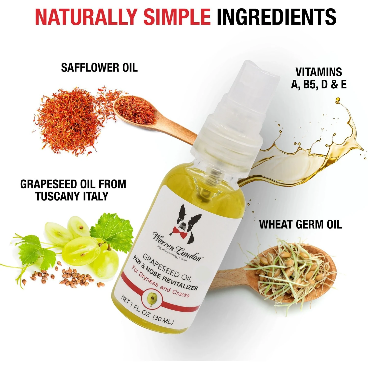 Warren London Grapeseed Oil Paw & Nose Revitalizer Spray 3 Warren London Grapeseed Oil Paw & Nose Revitalizer Spray - Image 3