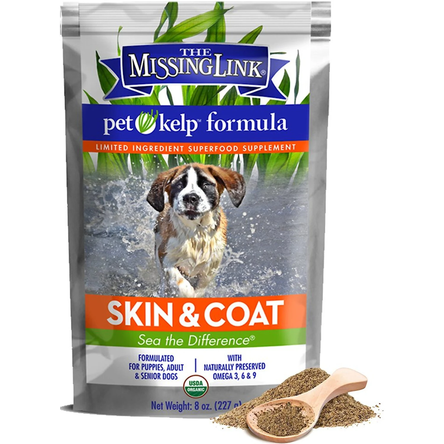 The Missing Link Pet Kelp Skin & Coat Dog Supplement 1 The Missing Link Pet Kelp Skin & Coat Dog Supplement