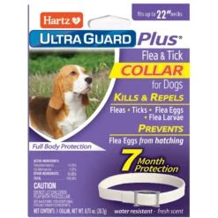 Hartz UltraGuard Plus Flea & Tick Collar For Dogs, Medium & Large Breeds