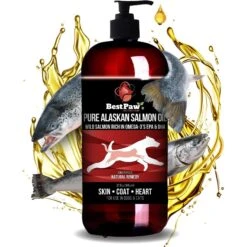 Best Paw Nutrition Pure Alaskan Salmon Oil Dog & Cat Supplement