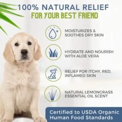 4-Legger Organic, Hypo-Allergenic, Lemongrass & Aloe Dog Shampoo -Pet Wellness 114584 PT2. AC SS1800 V1696280350