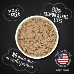 Hound & Gatos 98% Salmon & Lamb Liver Grain-Free Canned Dog Food -Pet Wellness 115069 PT3. AC SS1800 V1594836406