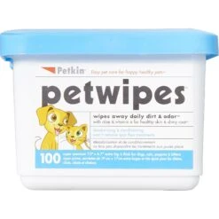 Petkin Petwipes Fresh Scent Dog & Cat Wipes -Pet Wellness 115304 PT8. AC SS1800 V1543860424