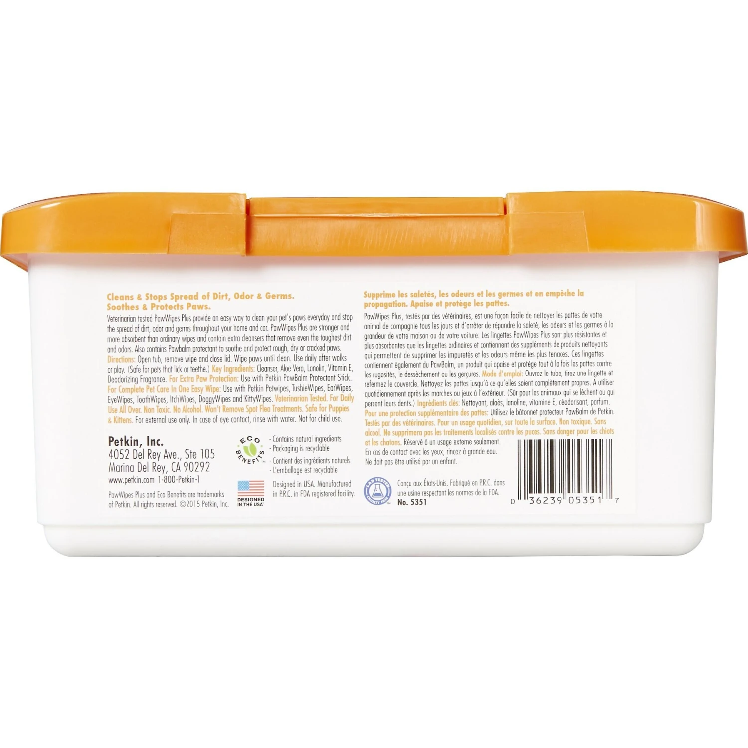 Petkin Dog & Cat Paw Wipes 2 Petkin Dog & Cat Paw Wipes - Image 2