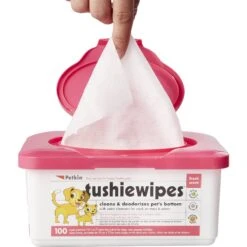 Petkin Dog & Cat Tushie Wipes 9 Petkin Dog & Cat Tushie Wipes -Pet Wellness 115309 PT2. AC SS1800 V1543860452